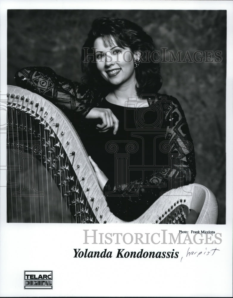 1993 Press Photo Yolanda Kondonassis Harpist - cvp73392 - Historic Images