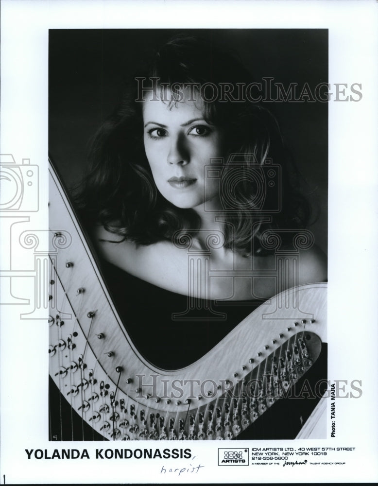 1993  Yolanda Kondonassis Harpist - Historic Images