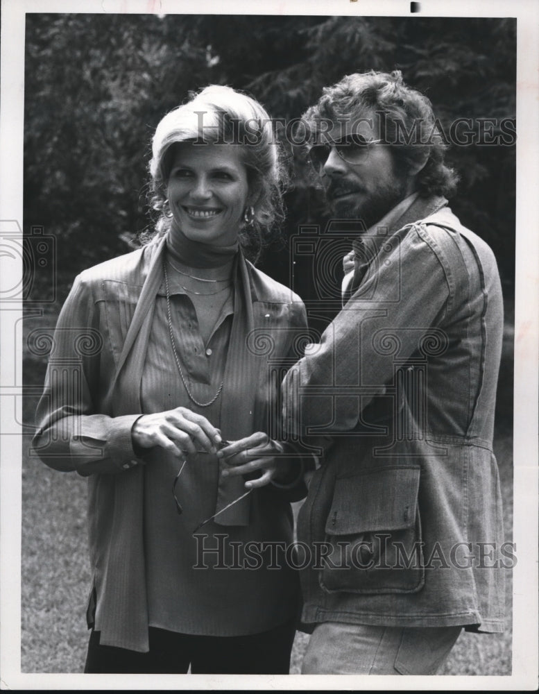 1981 Press Photo Frank Serpico &amp; Jennifer Warren in Prime Evil - cvp73483-Historic Images