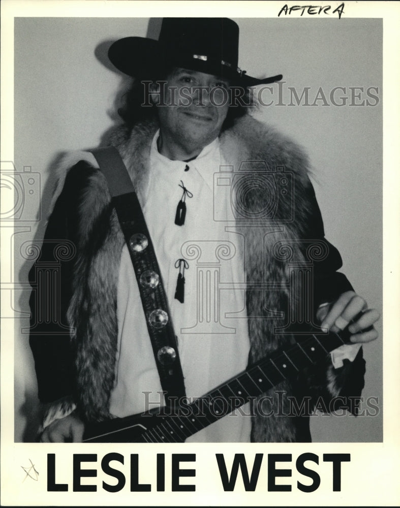 1992 Leslie West American Rock Guitarist Singer and Songwriter - Historic Images