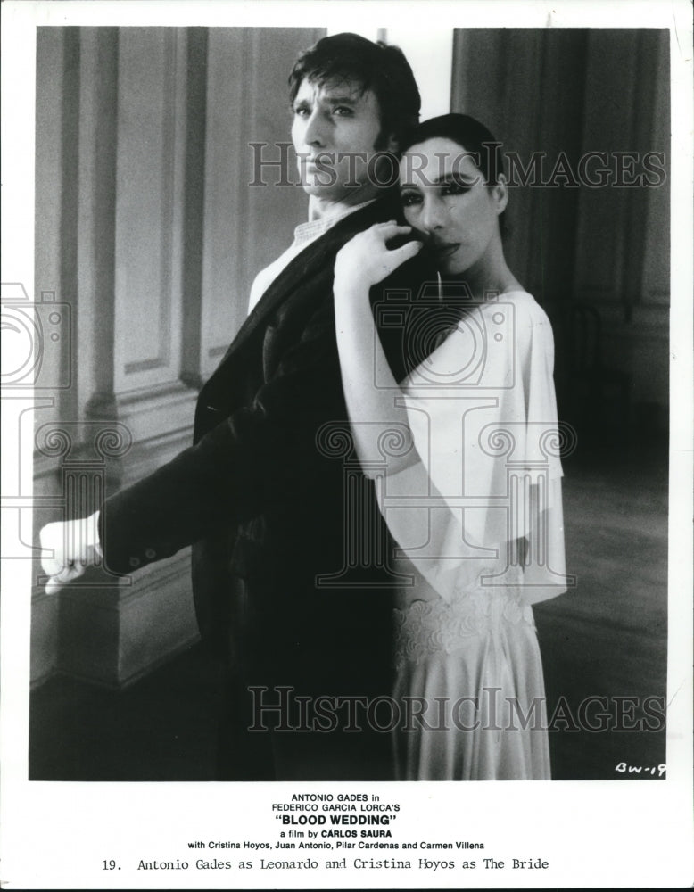 1988 Press Photo Blood Wedding with Antonio Gades and Cristina Hoyos - Historic Images