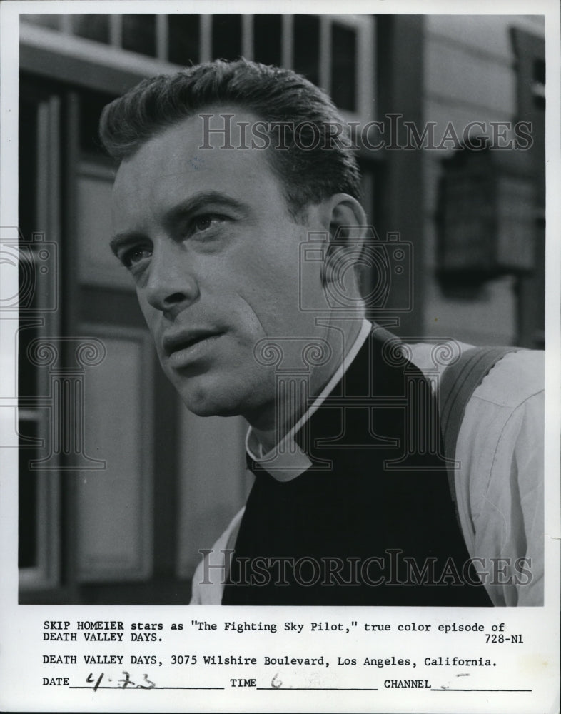 1952 Press Photo Skip Homeier in Death Valley Days - cvp74373 - Historic Images