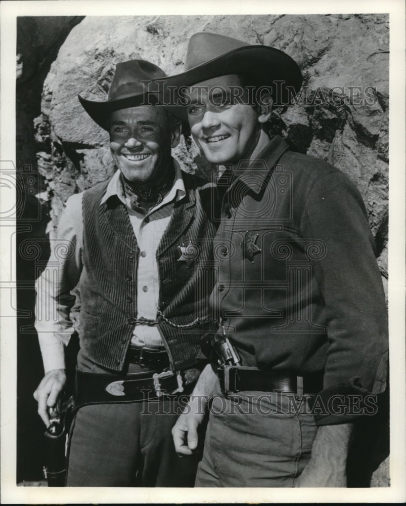 1958 Press Photo Henry Fonda and Allen Chase - cvp74489-Historic Images