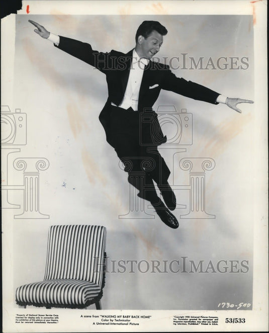 1979 Press Photo Donald O'Connor in Walking My Baby Back Home - Historic Images