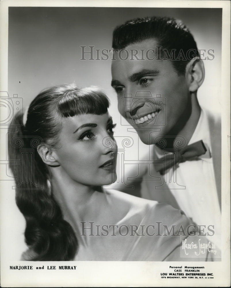 1955 Press Photo Marjorie and Lee Murray - Historic Images