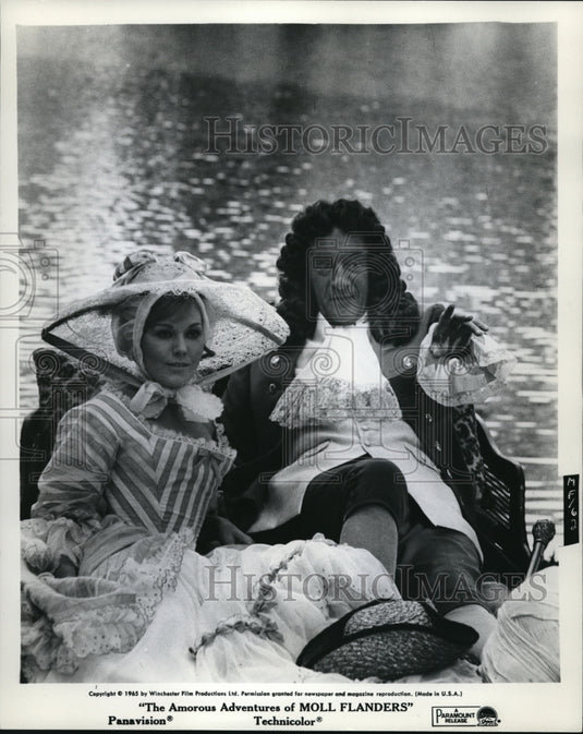 1965 Press Photo Kim Novak & George Sanders in The Amorous Adventures Moll Fland - Historic Images