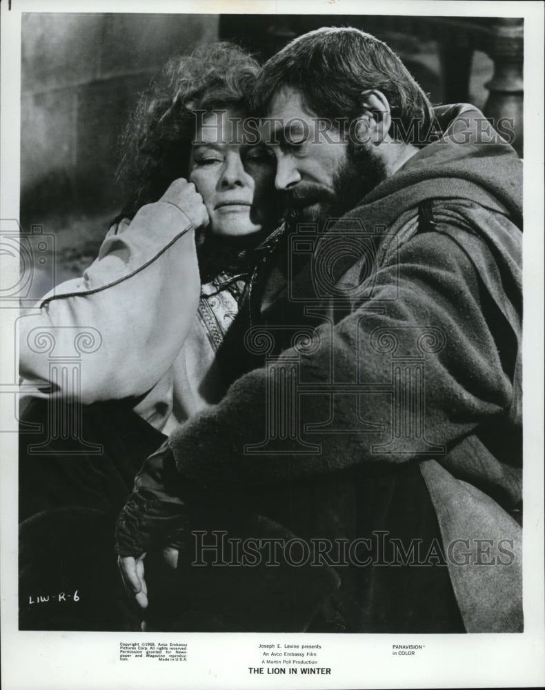 1969, Katharine Hepburn &amp; Peter O&#39;Toole in The Lion in Winter - Historic Images