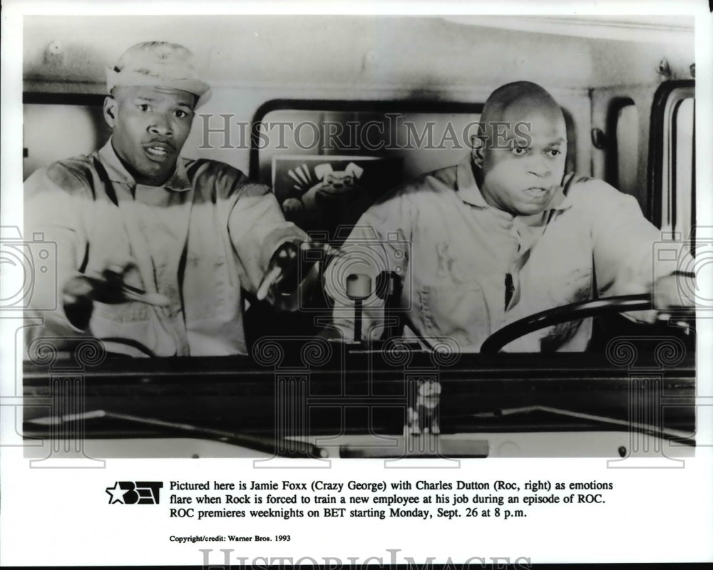 1993, Jamie Foxx &amp; Charles Dutton in Roc - cvp75108 - Historic Images