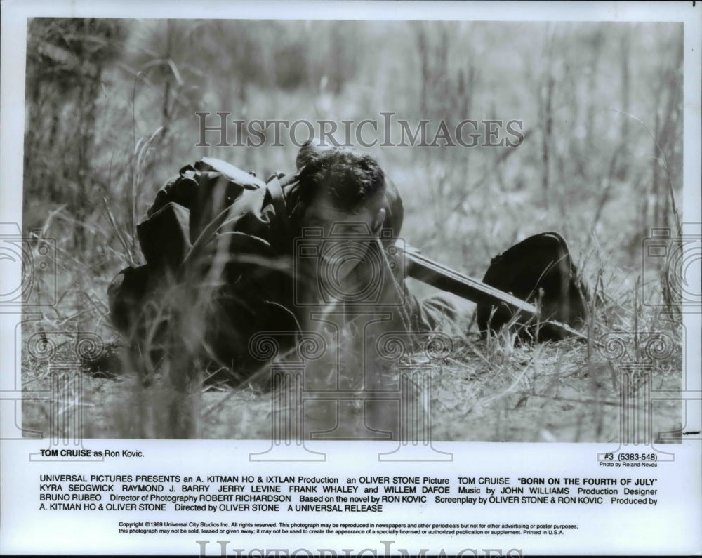 1989 Press Photo Tom Cruise in Born on the 4th of July - cvp75141 - Historic Images