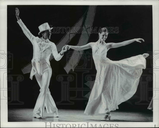 1984 Press Photo Dennis Nahat & Cynthia Graham of Cleveland Ballet - cvp75263- Historic Images