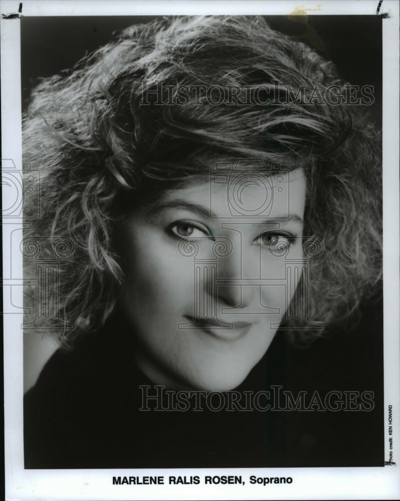 1991 Press Photo Soprano Marlene Ralis Rosen - cvp75346 - Historic Images