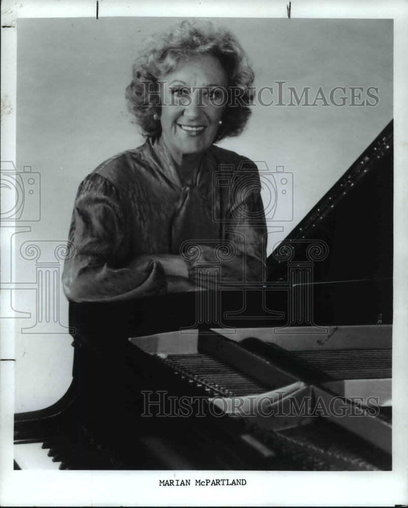 1989 Marian McPartland Jazz Pianist  - Historic Images