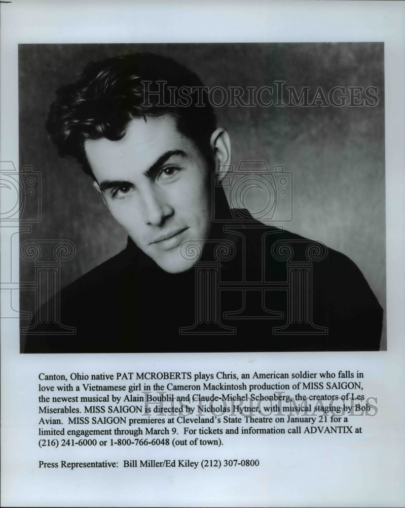 1996 Actor Pat McRoberts in the musical Miss Saigon - Historic Images