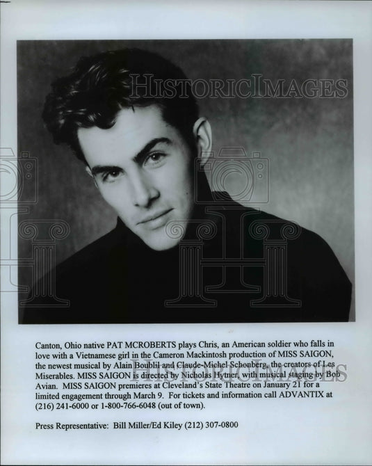1996 Actor Pat McRoberts in the musical Miss Saigon - Historic Images