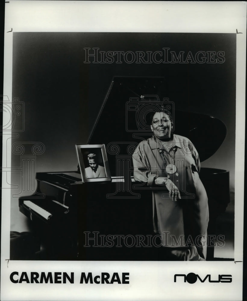 1990 Press Photo Singer Carmen McRae - cvp75644 - Historic Images