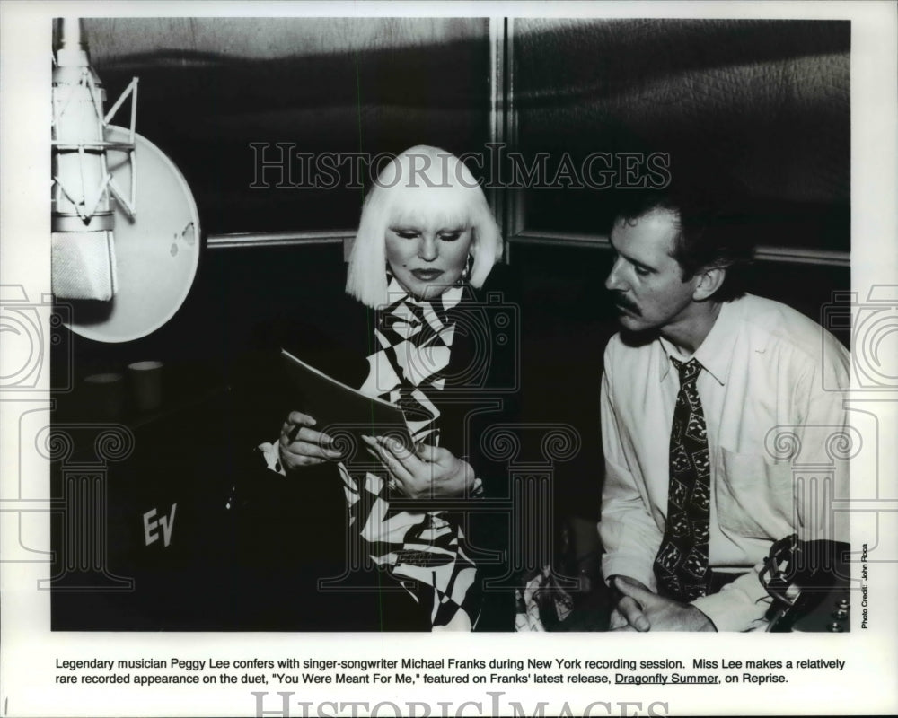 1993 Press Photo Peggy Lee &amp; Michael Franks in You Were Meant for Me - cvp75835 - Historic Images