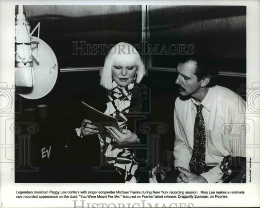 1993 Press Photo Peggy Lee & Michael Franks in You Were Meant for Me - cvp75835 - Historic Images