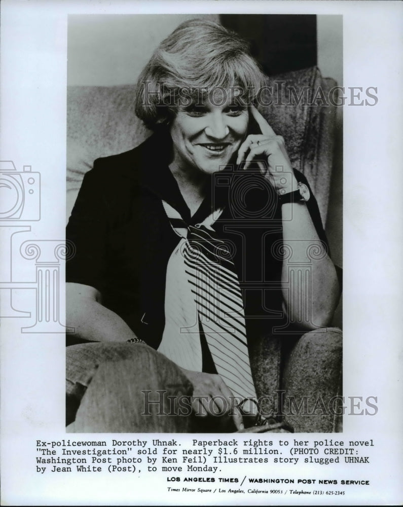 1977 Press Photo Dorothy Uhnak - Historic Images