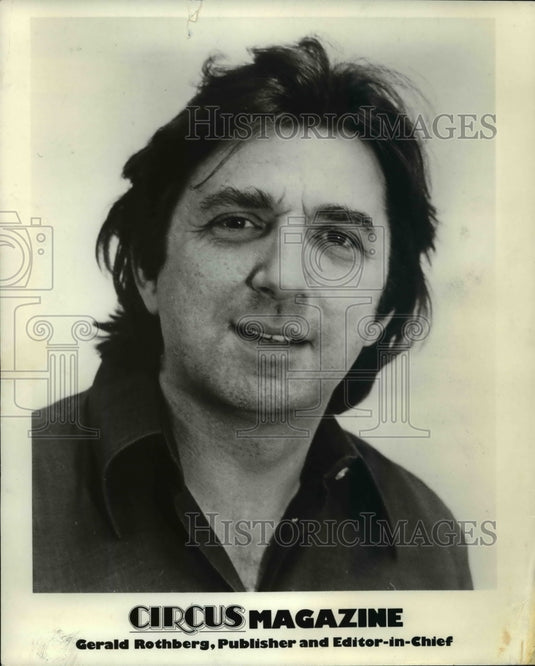 1984 Press Photo Gerald Rothberg Publisher & Editor in Chief of Circus Magazine- Historic Images