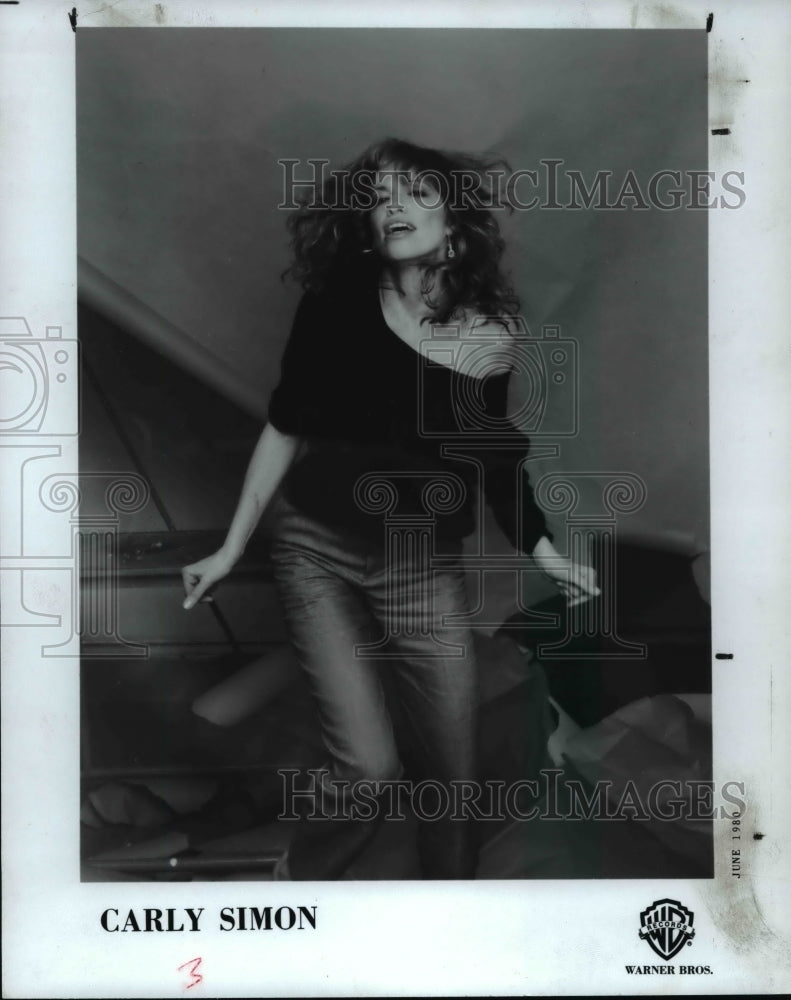 1987 Press Photo Carly Simon - cvp76174- Historic Images