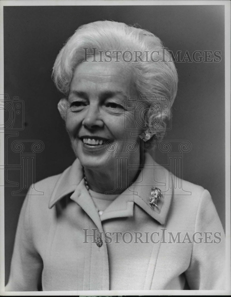 1971 Press Photo Mrs Horace Shepard President The Friends University Hospitals-Historic Images