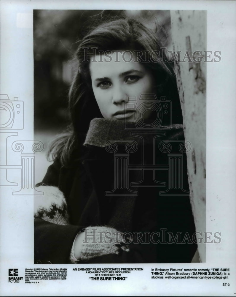 1985 Press Photo Daphne Zuniga in The Sure Thing - cvp76263-Historic Images