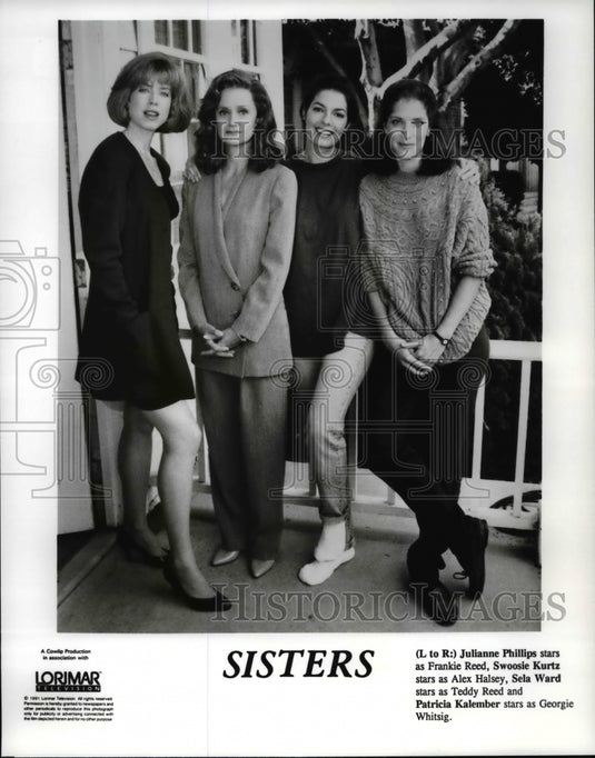 Press Photo Lorimar presents Sisters with Swoosie Kurtz, Sela Ward, Julianne - Historic Images