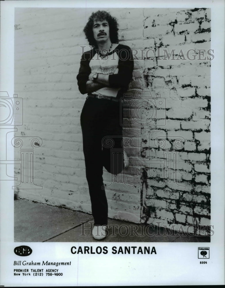 1987 Press Photo Musician Carlos Santana - cvp76324 - Historic Images