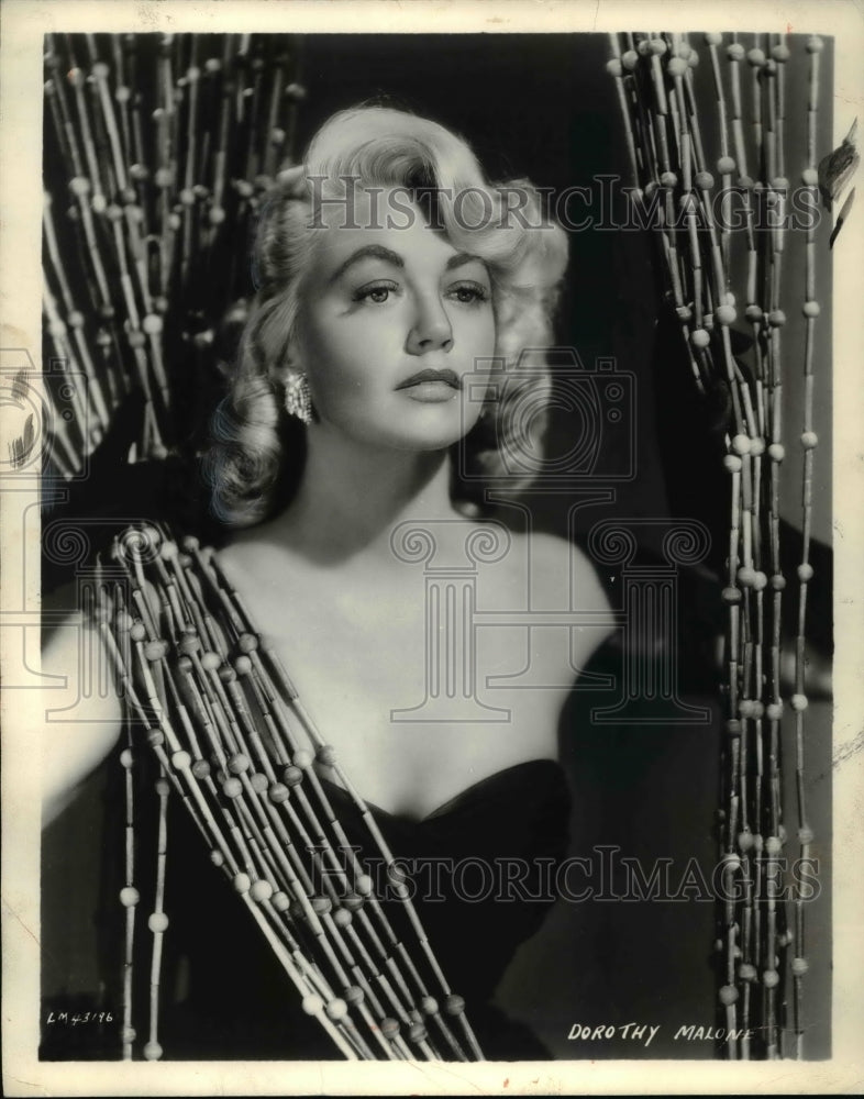 1957 Press Photo Actress Dorothy Malone - cvp76660 - Historic Images