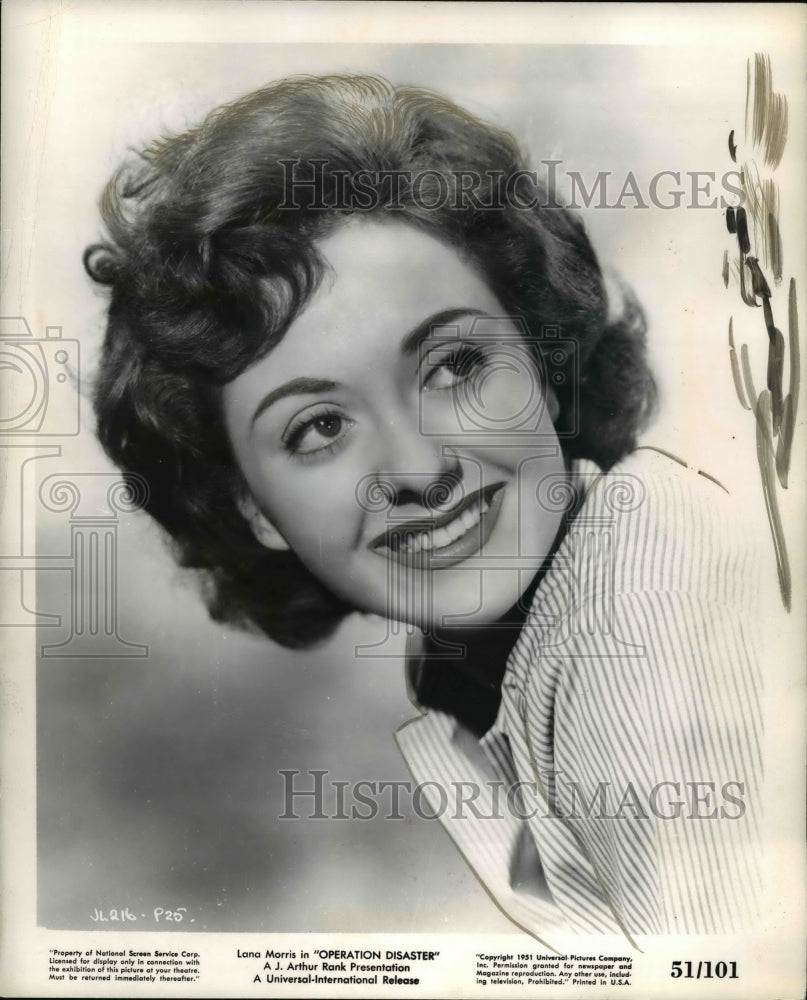 1951 Press Photo Lana Morris in Operation Disaster - cvp76687 - Historic Images