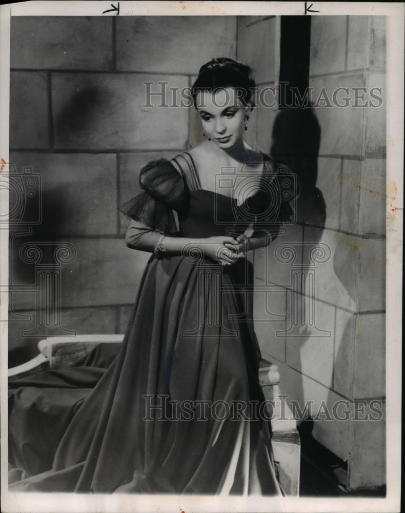 1952 Press Photo Claire Bloom in Romeo & Juliet - Historic Images