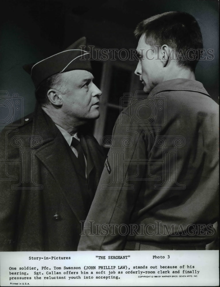 1969 Warner Brothers presents The Sergeant with Rod Steiger and John - Historic Images
