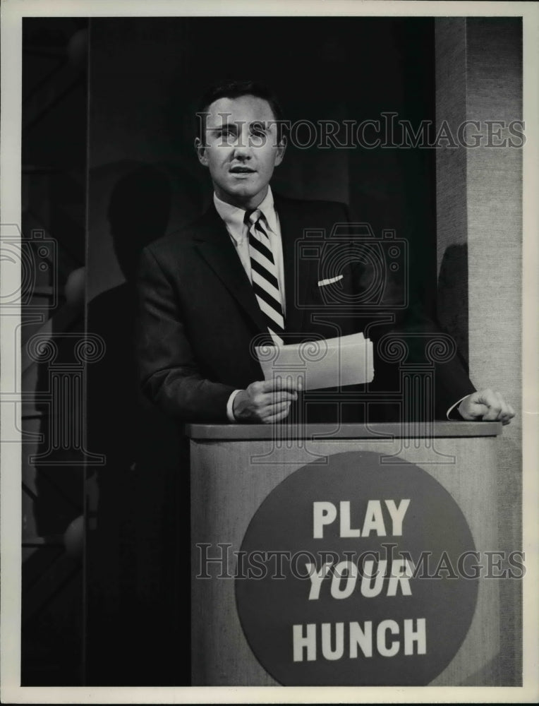 1962 Press Photo Merv Griffin in Play Your Hunch - Historic Images