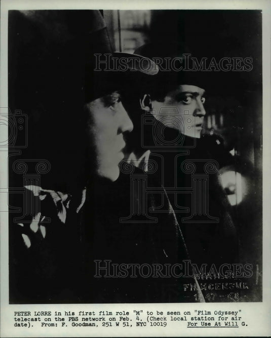 1971 Press Photo Peter Lorre in Film Odyssey - Historic Images