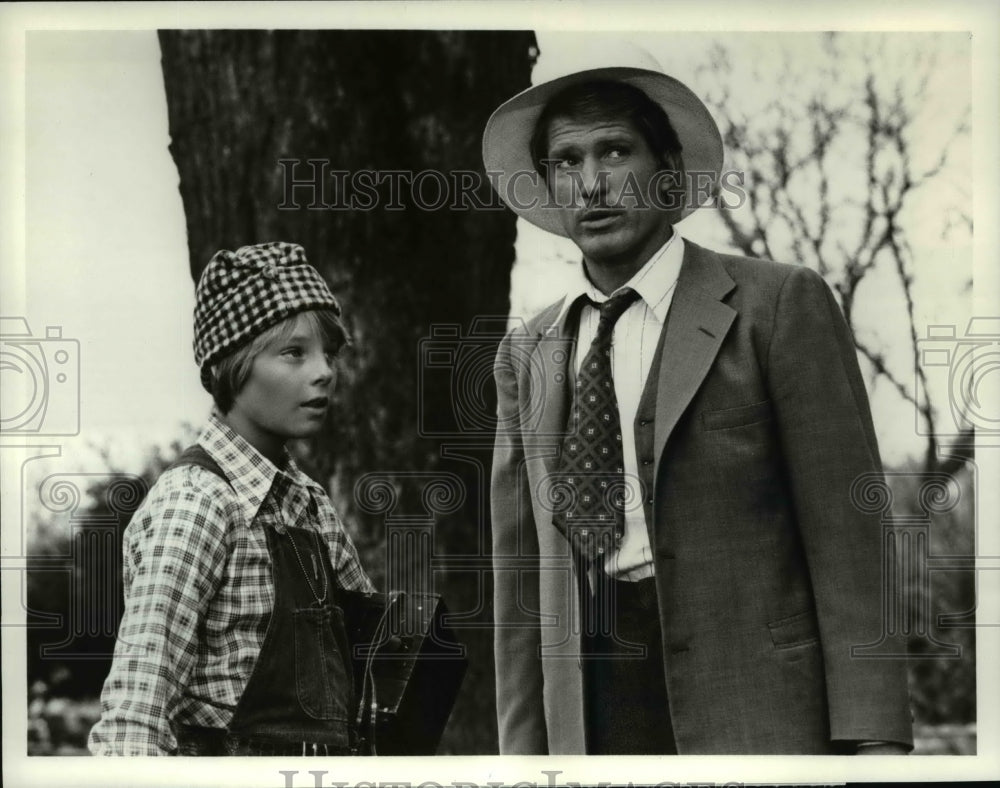 1974 Press Photo Jodie Foster, Christopher Connelly in Paper Moon - Historic Images