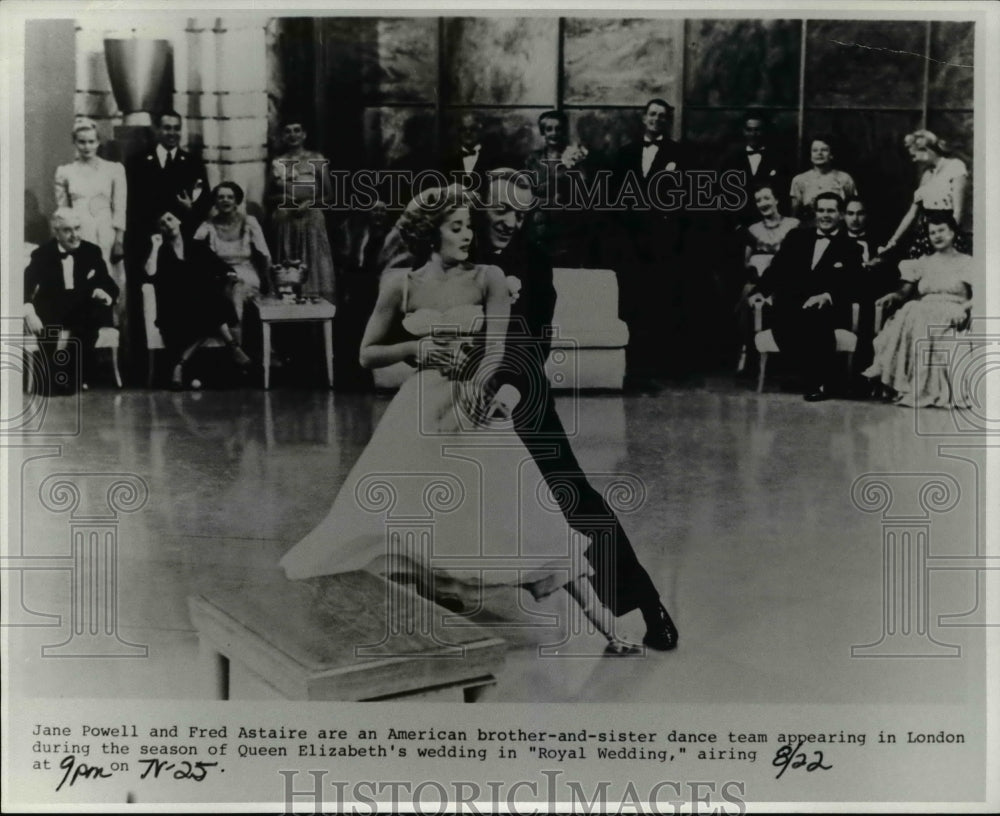 Press Photo Jane Powell and Fred Astaire in Royal Wedding - Historic Images