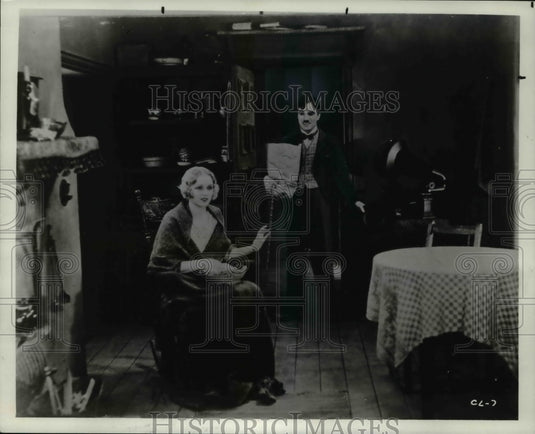 1976 Press Photo Virginia Cherrill and Charlie Chaplin in City Lights - Historic Images