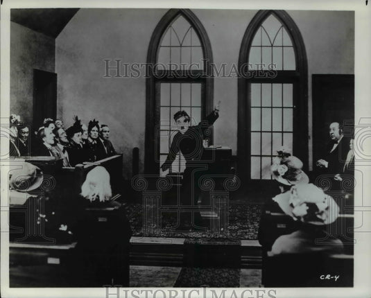 1976 Press Photo Charlie Chaplin The Pilgrim - Historic Images