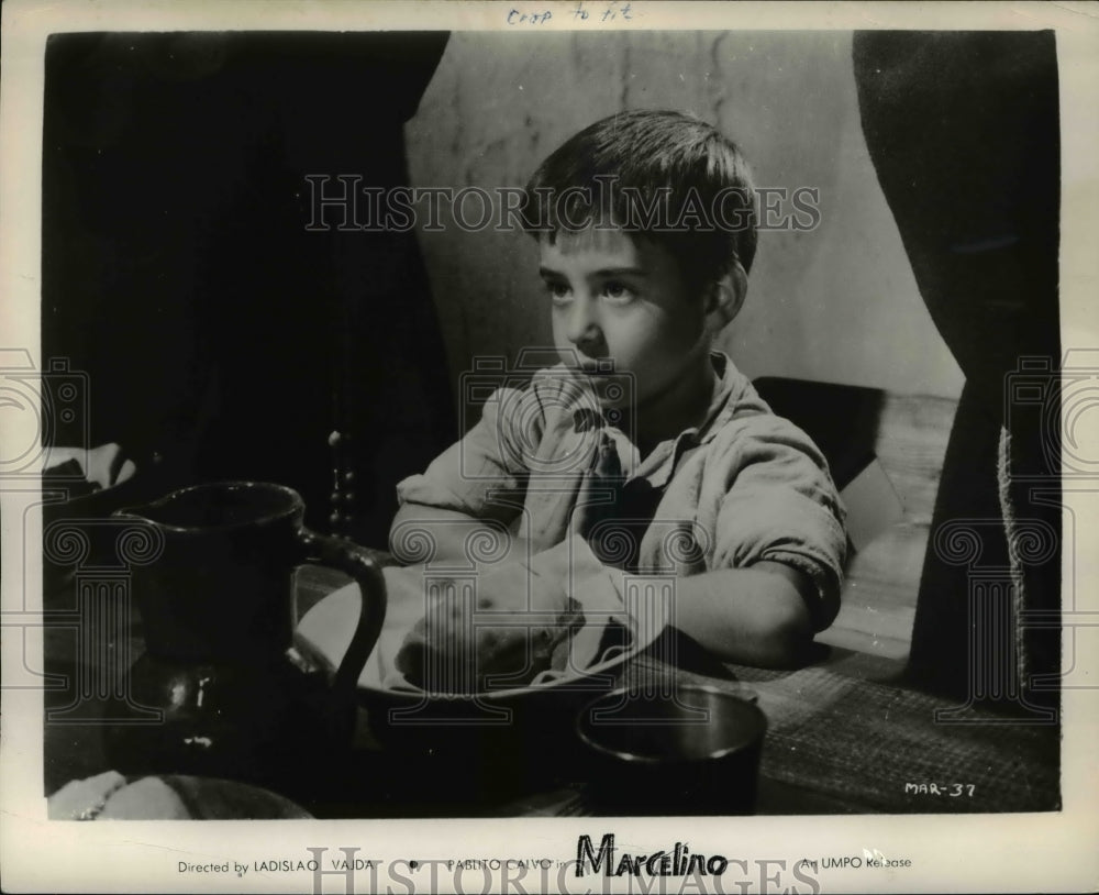 1958 Press Photo Pablito Calvo in The Miracle of Marcelino - Historic Images