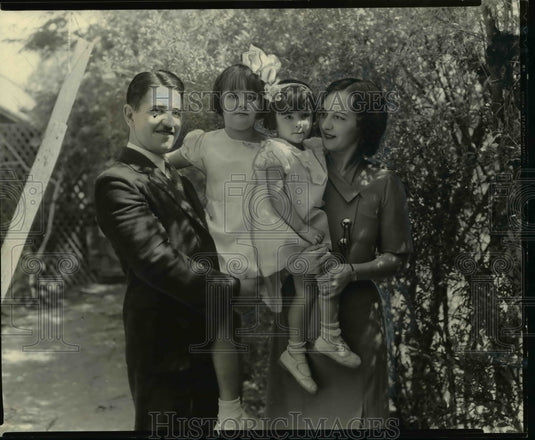 1934 Press Photo Helen Robles Sylvia Robles June Robles Fernando Robles - Historic Images