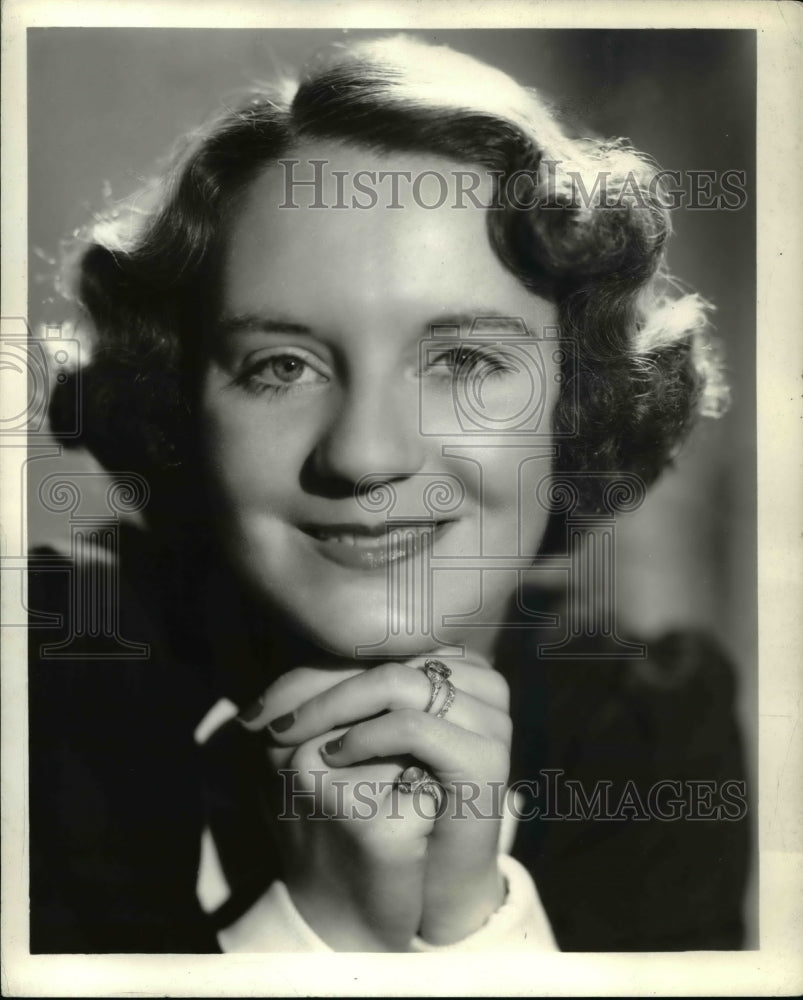 1936 Press Photo Portland Hoffa Actress - cvp77230 - Historic Images