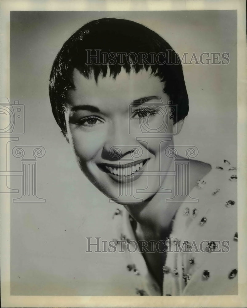 1956 Press Photo April Ames in Talent Scouts - cvp77283 - Historic Images