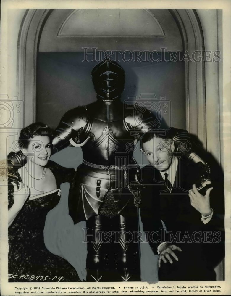 1958 Press Photo Nicole Maurey & Danny Kaye - Historic Images