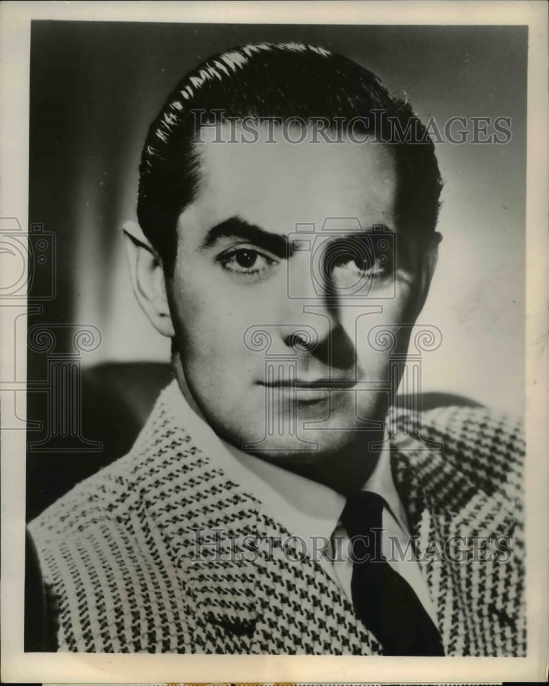 1960 Press Photo Tyrone Power on Teater Guild on the Air - cvp77608 - Historic Images