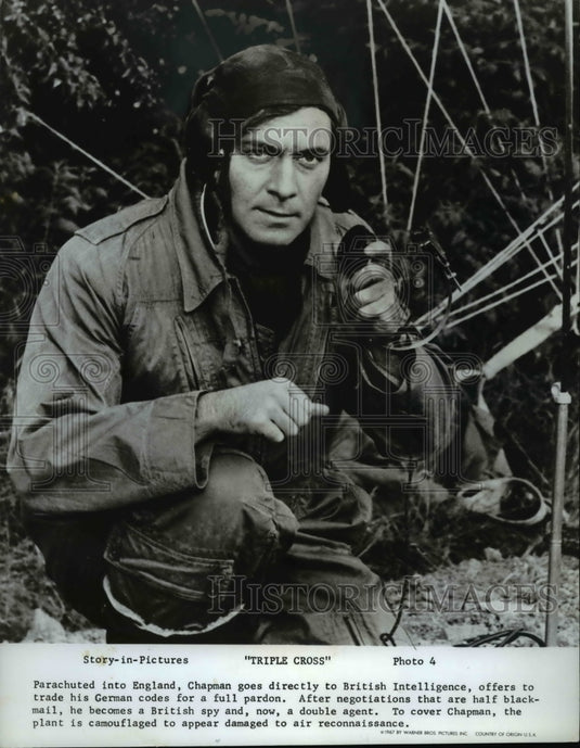 1968 Press Photo Christopher Plummer in Triple Cross - Historic Images