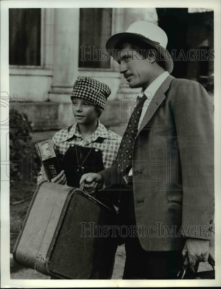 1974 Press Photo Christopher Connelly, Jodie Foster in Paper Moon - Historic Images