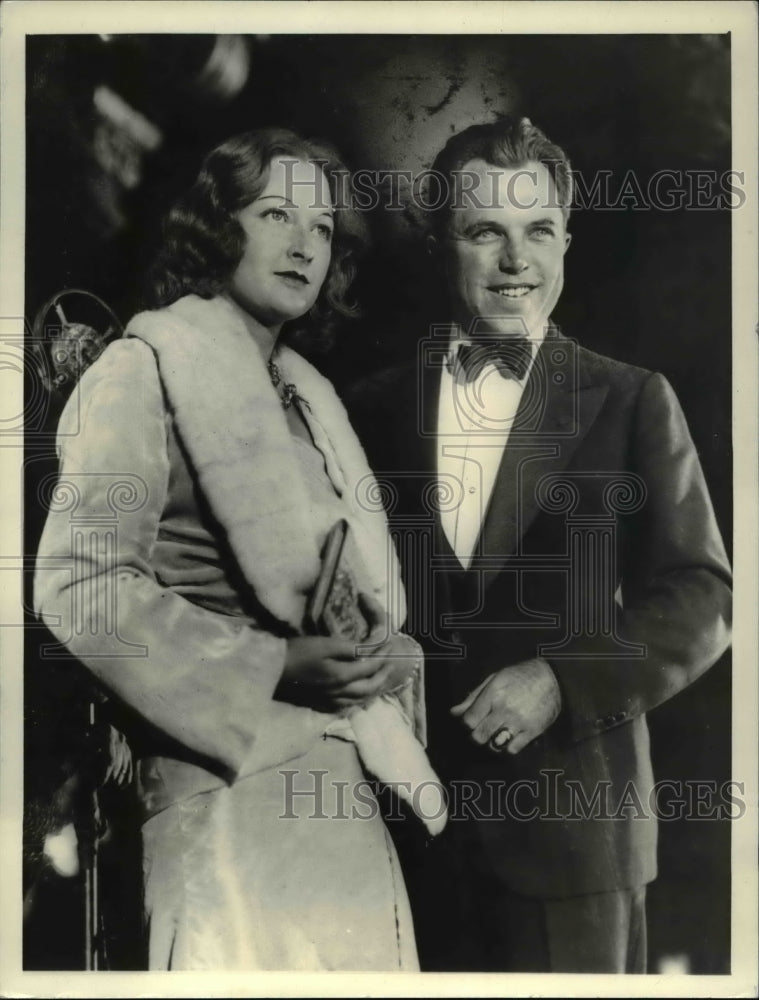 1933 Press Photo ELeanor Boardman and King Vidoe - Historic Images
