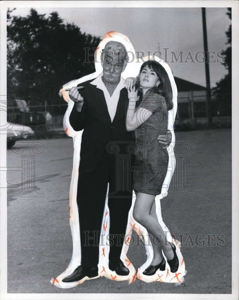 1970, Jamie Anderson & Linda Polks in Huntington Playhouse - Historic Images