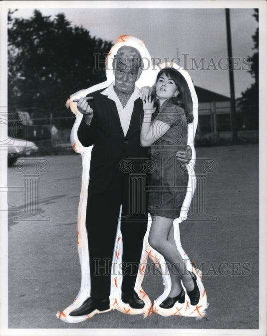 1970, Jamie Anderson & Linda Polks in Huntington Playhouse - Historic Images