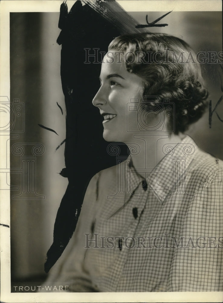 1936 Press Photo Miss Anna Baker - cvp77961-Historic Images